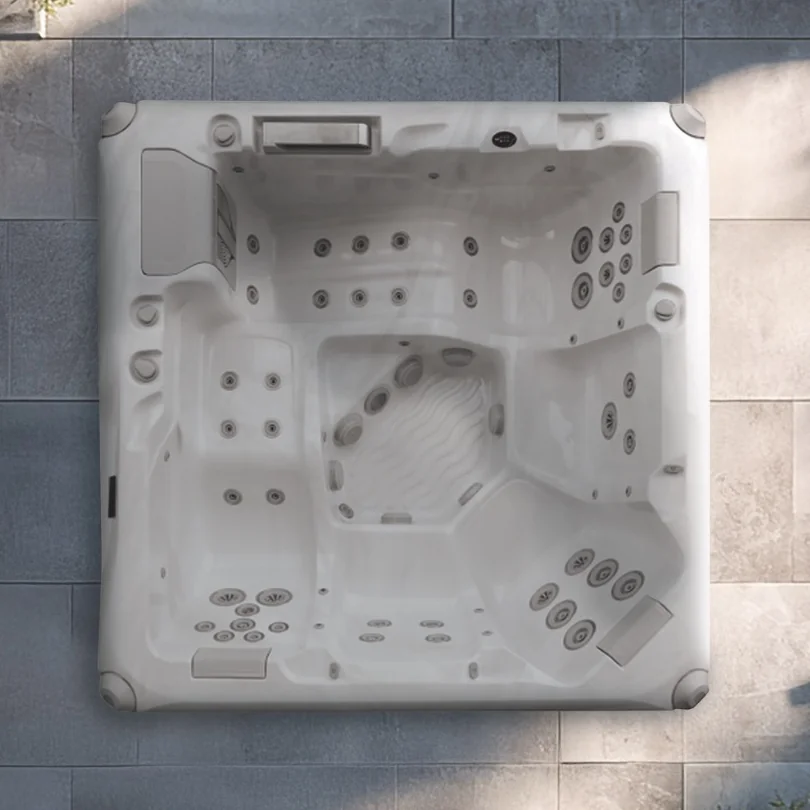 AquaSolus Cascade – jacuzzi premium z dwiema leżankami