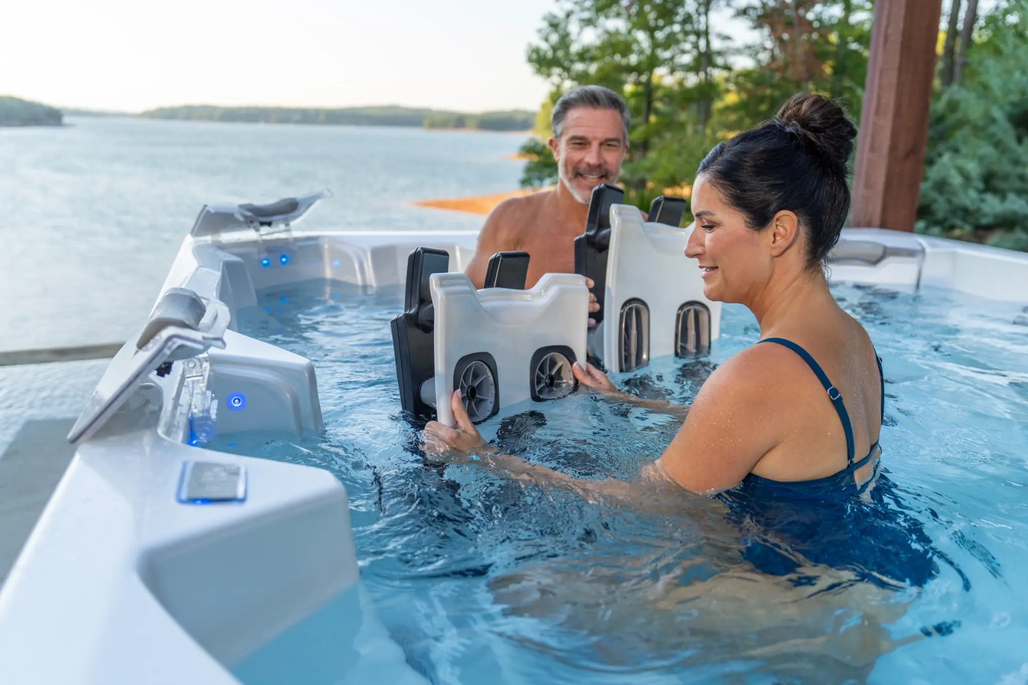 Wymienne moduły hydromasażu JetPak wyjmowane z wanny Bullfrog Spas