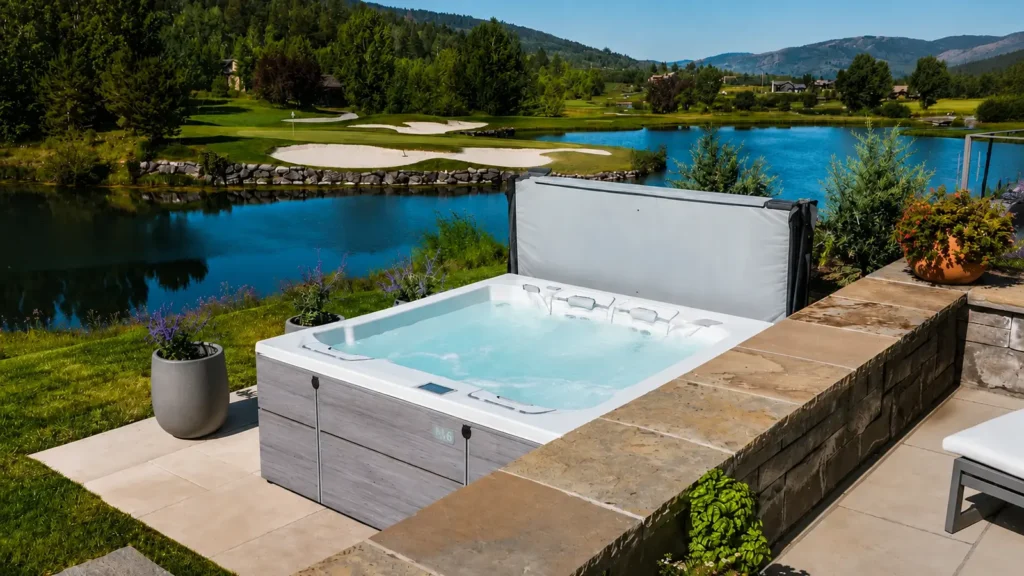 Bullfrog Spas M6 – kompaktowe jacuzzi premium nad jeziorem