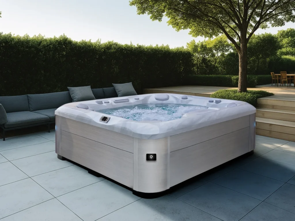 AquaSolus Calma – 7-osobowe jacuzzi ogrodowe bez leżanki