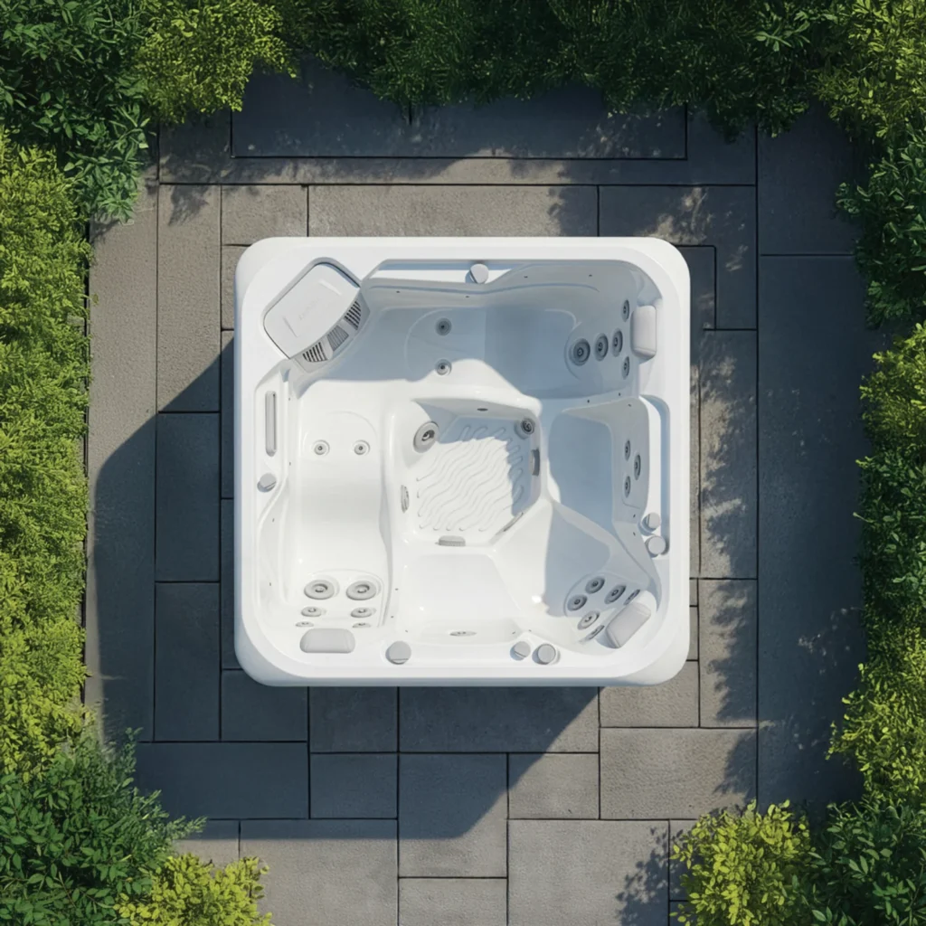 AquaSolus Zephyr – jacuzzi z dwiema leżankami